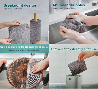 Reusable Microfiber Cleaning Cloth Roll (Mega Offer – 50 Sheets @ Just ₹499!)