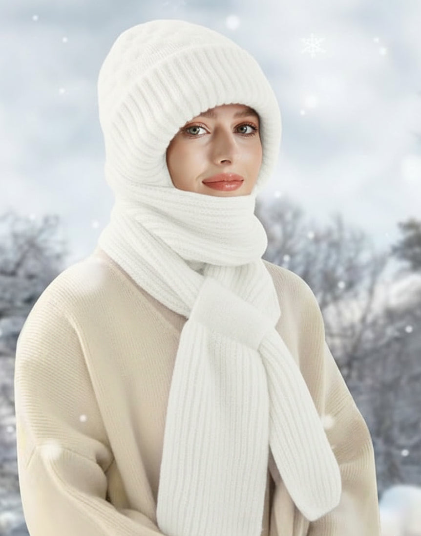 Integrated Ear Protection Windproof Cap Scarf